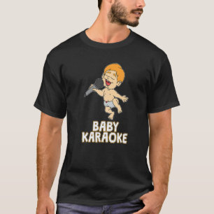 Camiseta Bebê Karaoke Música E Pessoa Do Partido