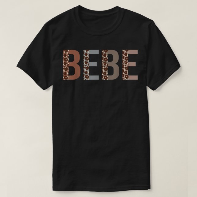 Camiseta Bebe Leopardo Imprime Mãe Dia de as mães Engraçado (Frente do Design)