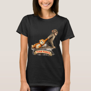 Camiseta Bebê macaco fofo soco zoológico japão design Bebê