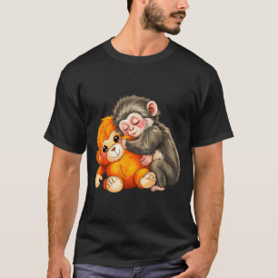 Camiseta Bebê macaco soco 