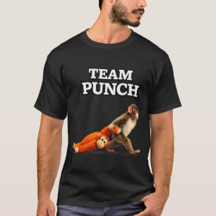 Camiseta Bebê macaco soco meme equipe soco 2026