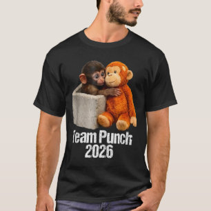 Camiseta Bebê macaco time do macaco fofo soco 2026 zoológic
