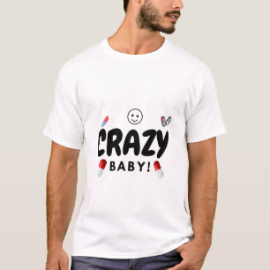 Camiseta bebê maluco