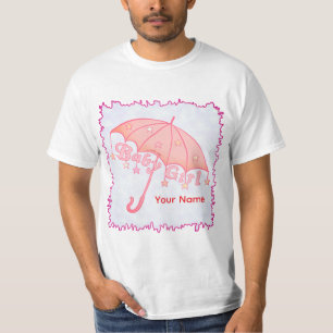 Camiseta Bebê Menina Estrelas Guarda-Chuva