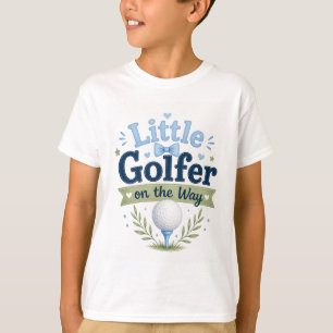 Camiseta Bebê menino tema golfe para pequeno golfista