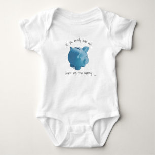 Camiseta Bebê Mostre-me o Dinheiro - HAMbWG