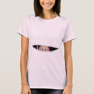 Camiseta Bebé na parte superior da maternidade da maneira