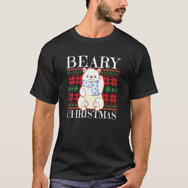 Camiseta Bebê Natal Urso Polar Sueco Feio (Frente)