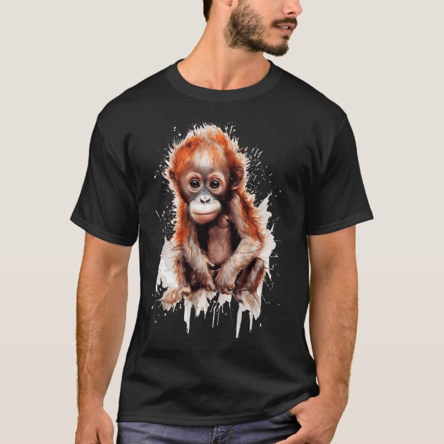 Camiseta Bebé Orangután (Frente)
