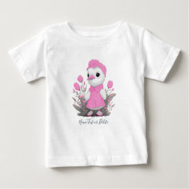Camiseta Bebê Pato Rosa