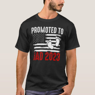Camiseta Bebê Promovido Ao Pai 2023 Legal Da Família Da Ban