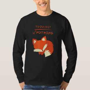 Camiseta Bebê Raposa Marinha Adorável Preguiçoso Dormindo A
