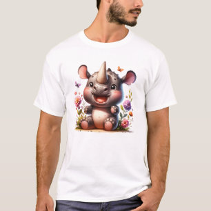 Camiseta Bebê Rinoceronte