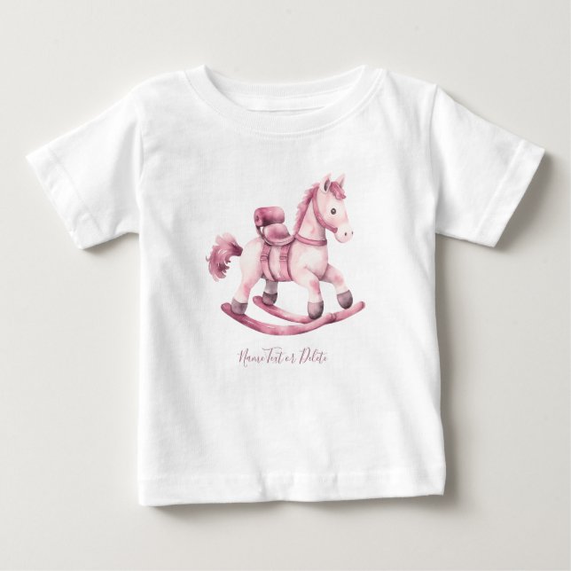 Camiseta Bebê Rosa-Rochedo-Rosa (Frente)