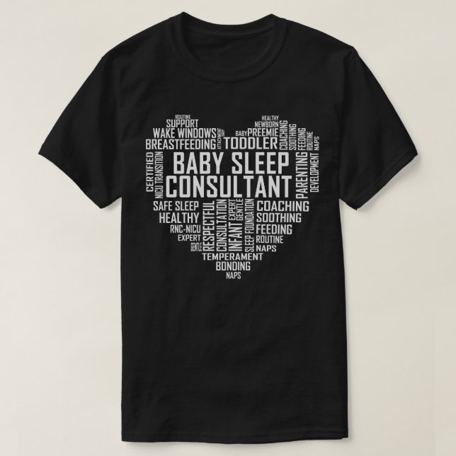 Camiseta Bebê Sono Coração Consultor (Frente do Design)