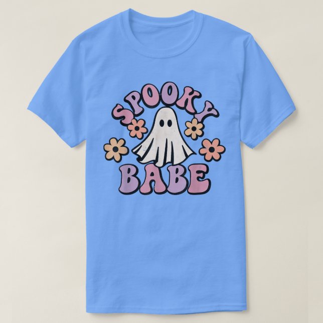 Camiseta Bebê Spooky, Retro, Captura De Halloween (Frente do Design)