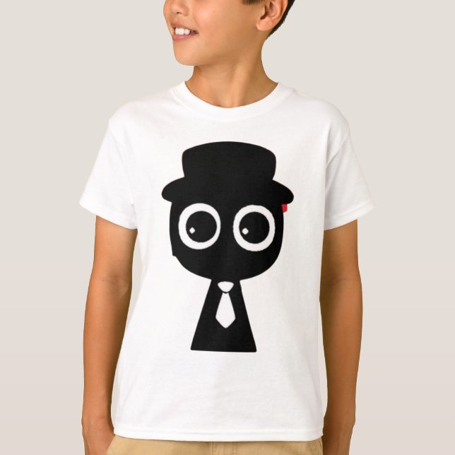 Camiseta Bebê Sr. Black do Sprunki! (Frente)