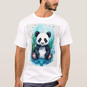 Camiseta Bebê submarino Panda Tatuagem - Adorável e Artista