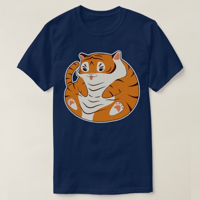 Camiseta Bebê Tiger engraçado (Frente do Design)