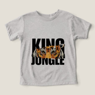 Camiseta Bebê Tigre Rei da Selva 