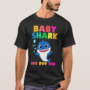Camiseta Bebê Tubarão Doo Doo Bebê Mamãe Crianças