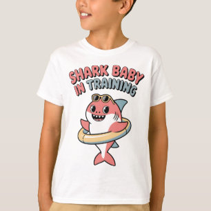 Camiseta Bebê Tubarão em Treinamento Crianças