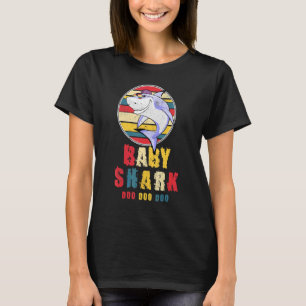 Camiseta Bebê Tubarão Vintage Retro Doo Para Bebê Para Meni