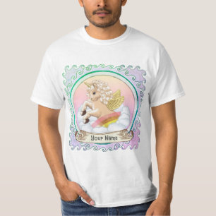 Camiseta Bebê Unicórnio Arco-íris