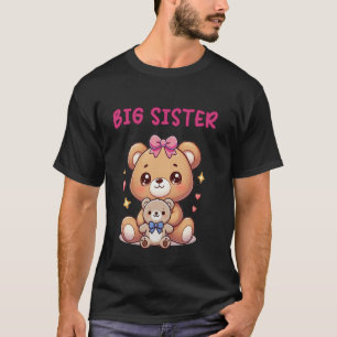 Camiseta Bebê Ursinho Bebê Irmã Bebê Urso Adorável Cute H