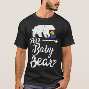 Camiseta Bebê Urso LGBT Orgulho Arco-Íris Gay Lésbica 