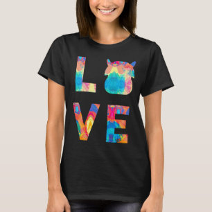 Camiseta Bebê Vaca Adoro Vacas Pintura Para Crianças