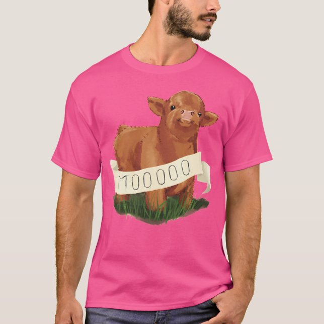 Camiseta Bebê Vaca das Terras Altas (Frente)