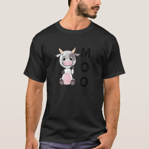 Camiseta Bebe Vaca Fazendeiro Animal de Fazenda Vida no Cam