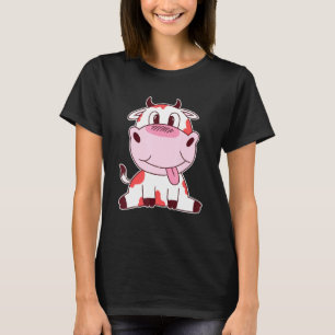Camiseta Bebê Vaca Fofa Para Meninos e Meninas