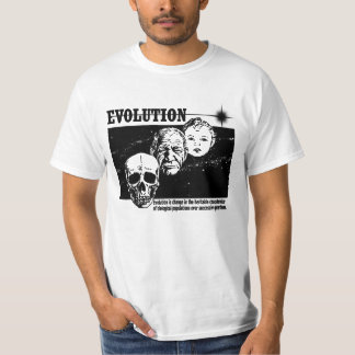 Camiseta Bebê, velho e crânio Sequência de evolução T-shirt