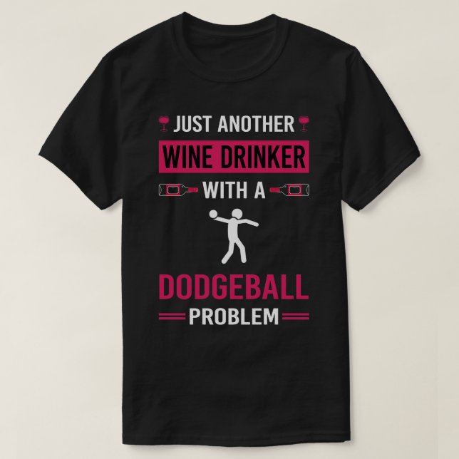 Camiseta Bebê-Vinho Dodgeball (Frente do Design)
