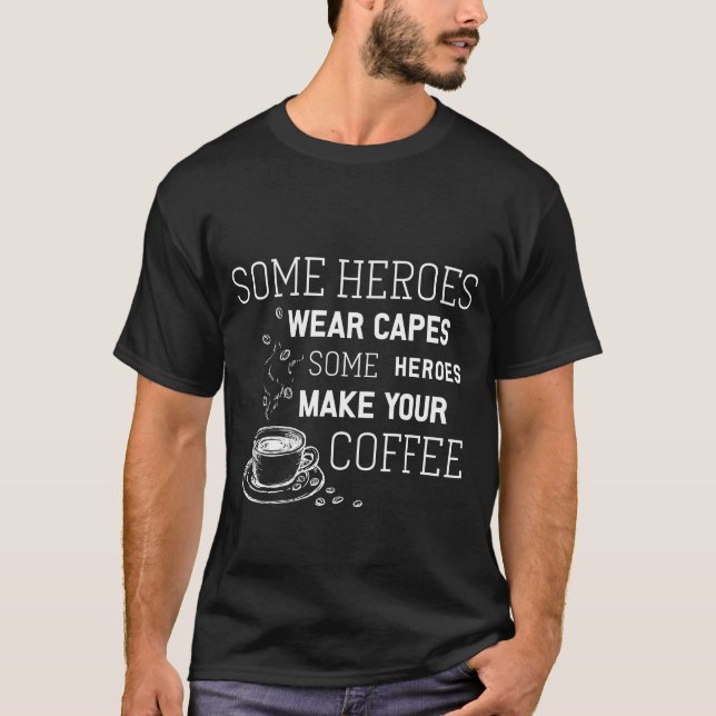 Camiseta Bebedor de Café Cafeína Café da Manhã Presente Div (Frente)