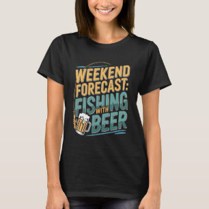 Camiseta Bebedor de Cerveja de Pesca Pescador Alcoólatra Ga
