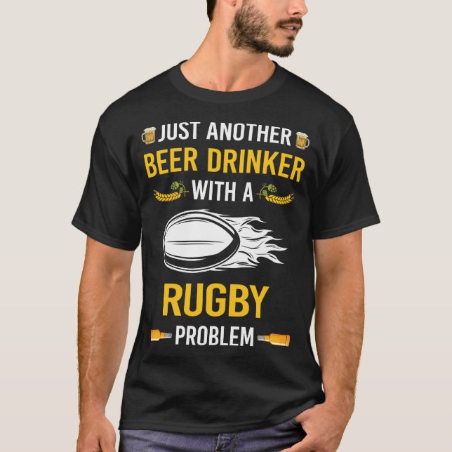 Camiseta Bebedor de Cerveja Rugby (Frente)