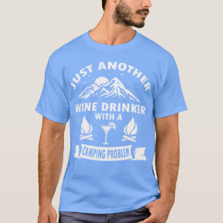 Camiseta Bebedor de Vinho Com uma Caminhada engraçado