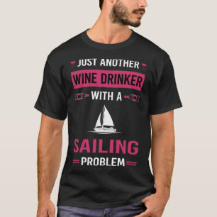 Camiseta Bebedor de Vinho Velejando Marinheiro