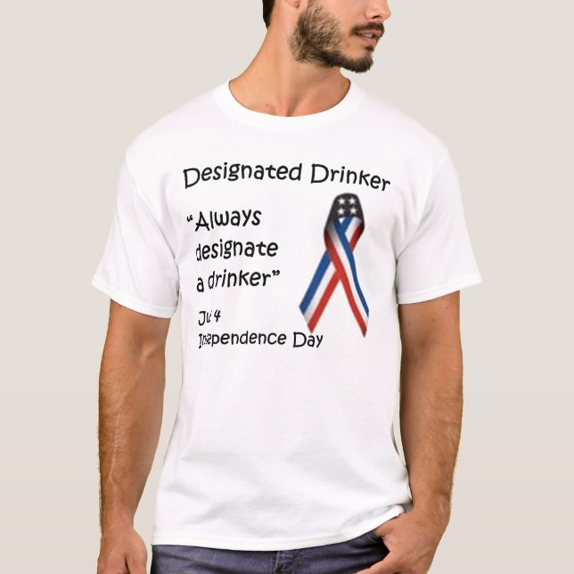 Camiseta Bebedor designado - Dia da Independência (Frente)