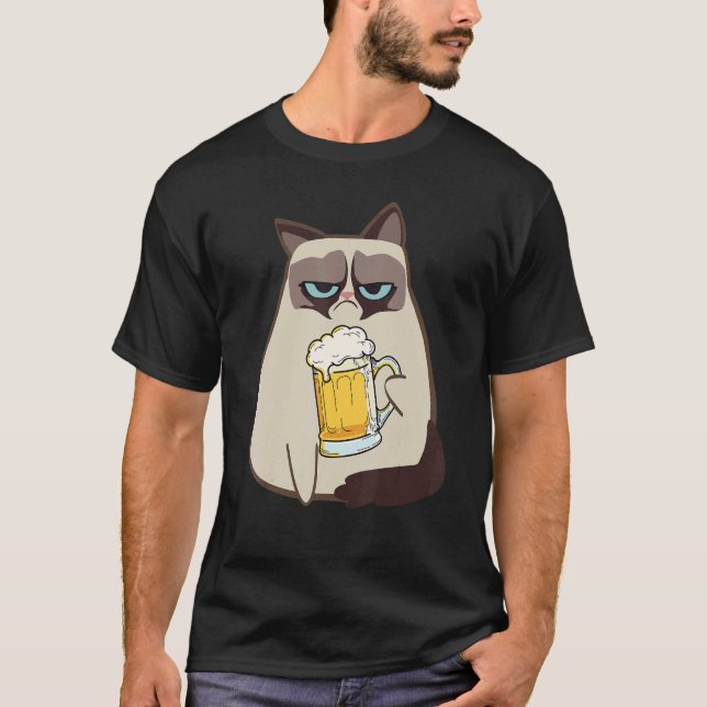 Camiseta Bebedores 365 Cerveja Estilo Gato (Frente)