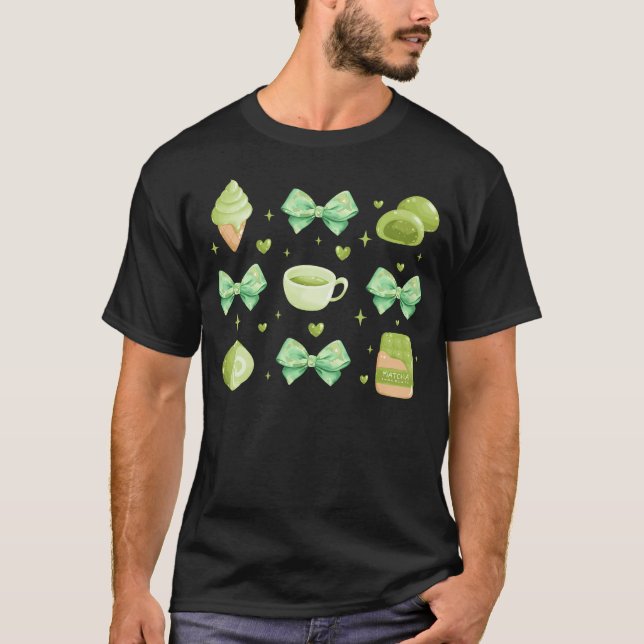 Camiseta Bebedores de Chá Matcha Divertidos para Amantes de (Frente)