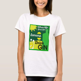 Camiseta Bebedores de Gim | Amo Gim | Decoração de Casa | B
