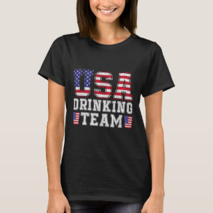 Camiseta Bebendo Americano Belny Bebendo Beer Em 4º De