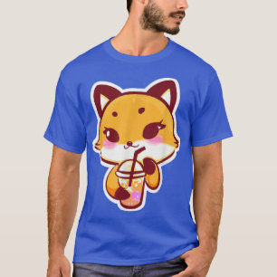Camiseta Bebendo Anime Fo Bubble Tea Kawaii 101