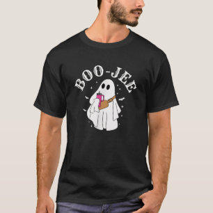 Camiseta Bebendo Boo Jee Ghost Coffee Arco Coquette Hallowe