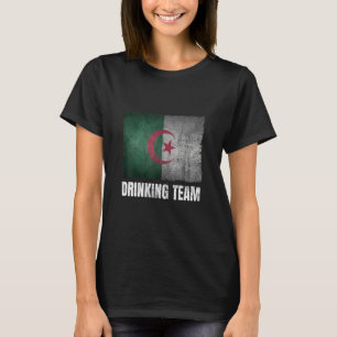 Camiseta Bebendo da Argélia Gráfico para Homens Engraçados 