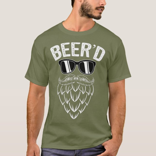 Camiseta Bebendo da barba do Salto Artesanato Engraçado  da (Frente)